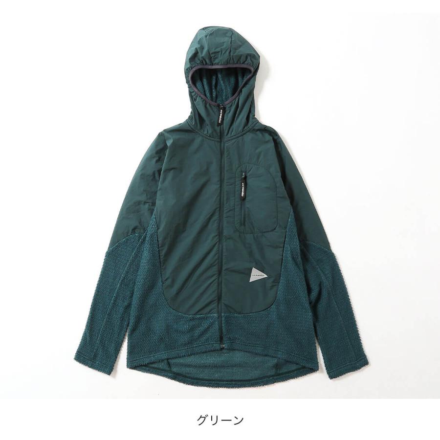 and wander（アンドワンダー） アルファダイレクトf/zフーディ