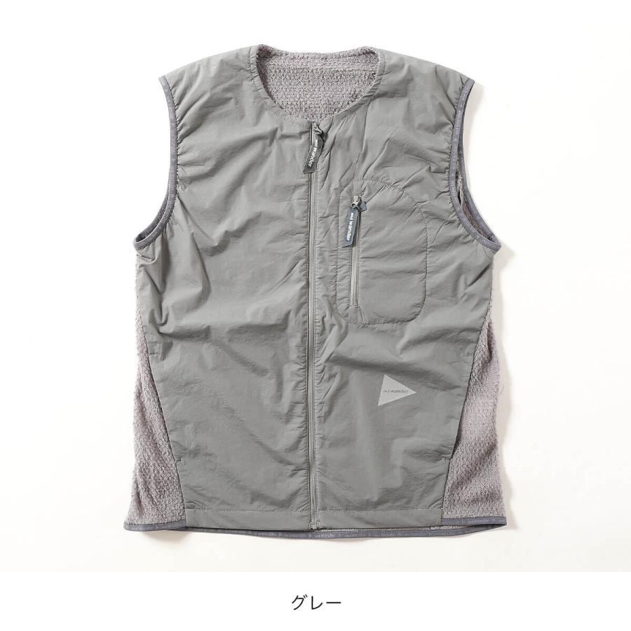 and wander（アンドワンダー） アルファダイレクトベスト ユニセックス