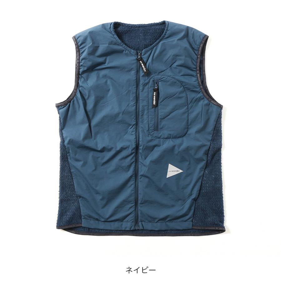 and wander（アンドワンダー） アルファダイレクトベスト ユニセックス