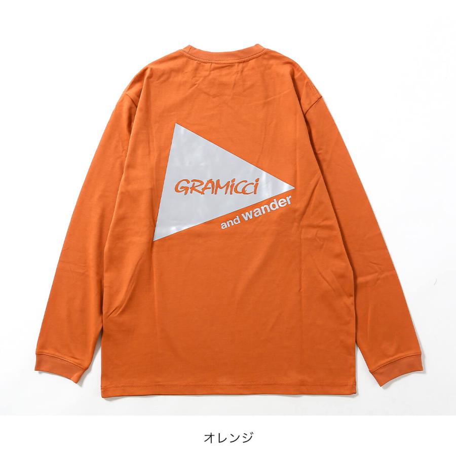 セール GRAMICCI×and wander グラミチ×アンドワンダー バックプリント 