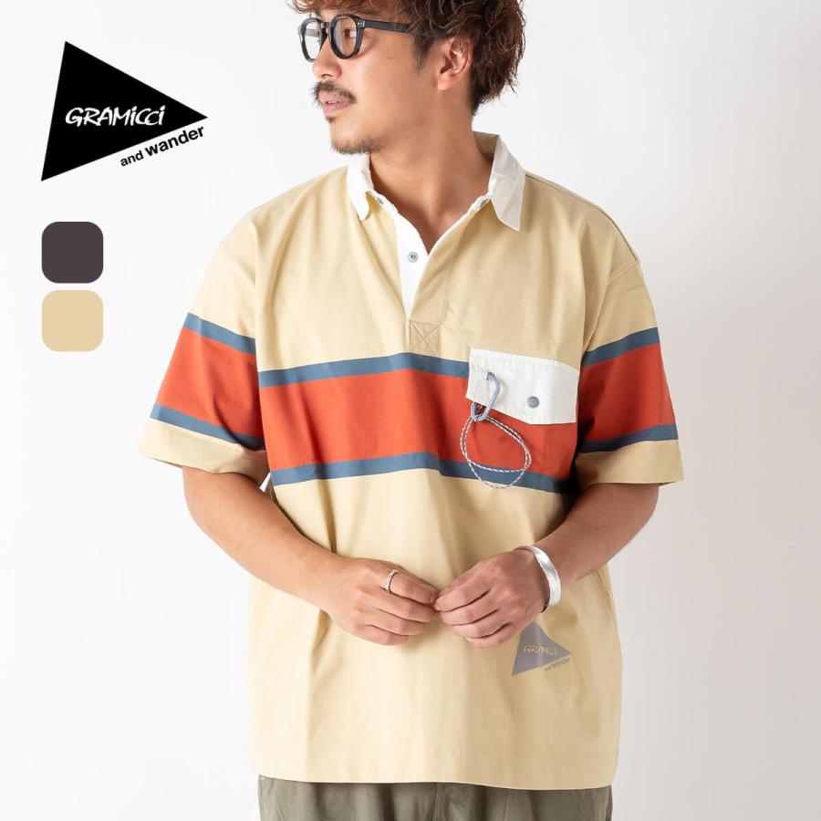 GRAMICCI×and wander グラミチ×アンドワンダー テックラグビーシャツズ