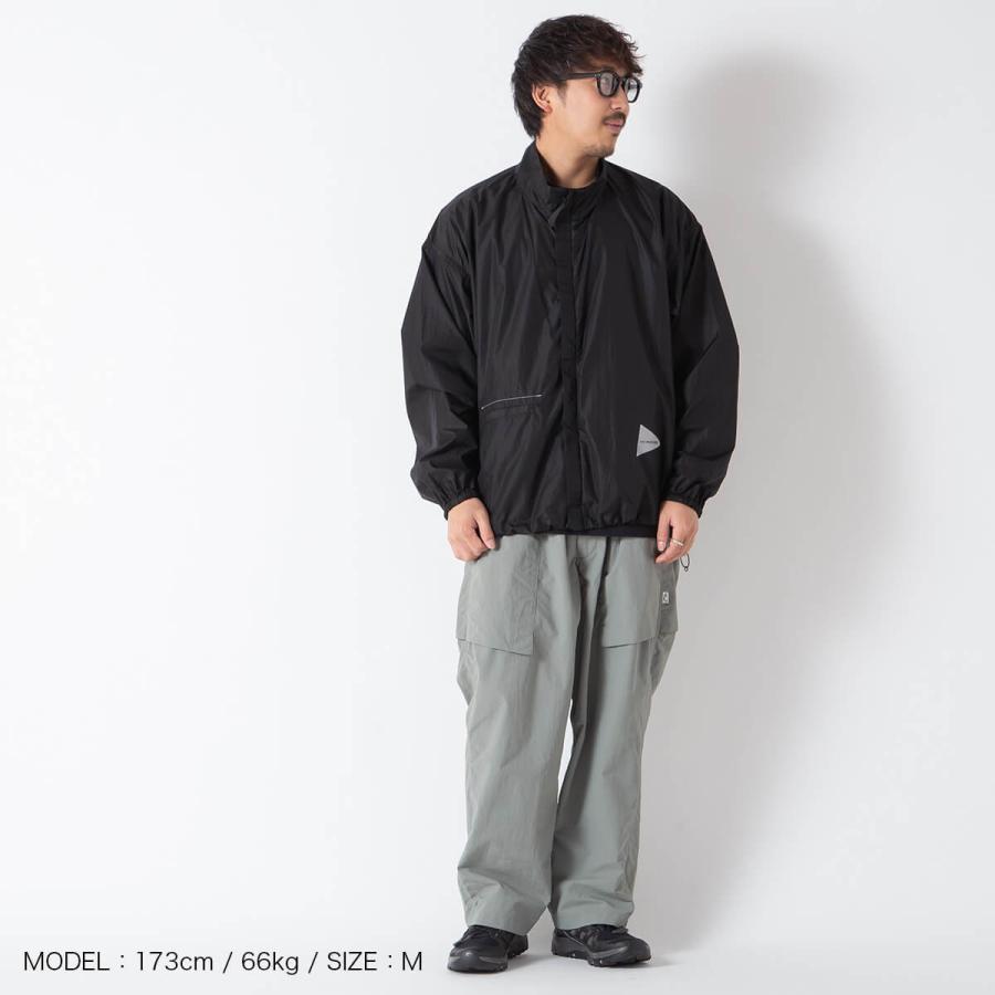 and wander（アンドワンダー） オーバーサイズリップジャケット