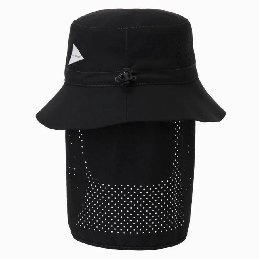 and wander アンドワンダー テックハット 5745976240 tech hat 帽子 軽量 2way 日除け ネックカバー 登山 カジュアル 2026 春夏の画像