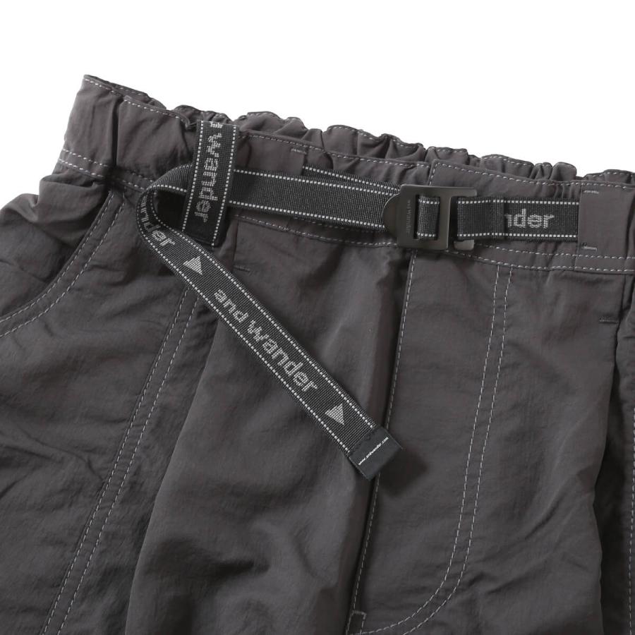 and wander アンドワンダー クリンクルドナイロンパンツ 5745282076