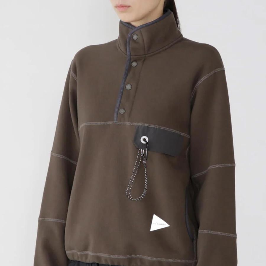 and wander（アンドワンダー） スウェットプルオーバー 5745284080