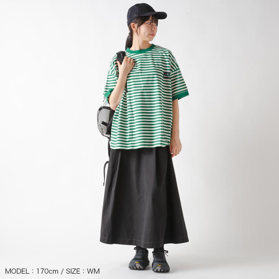 and wander（アンドワンダー） ハイカウントクロススカート ウィメンズ