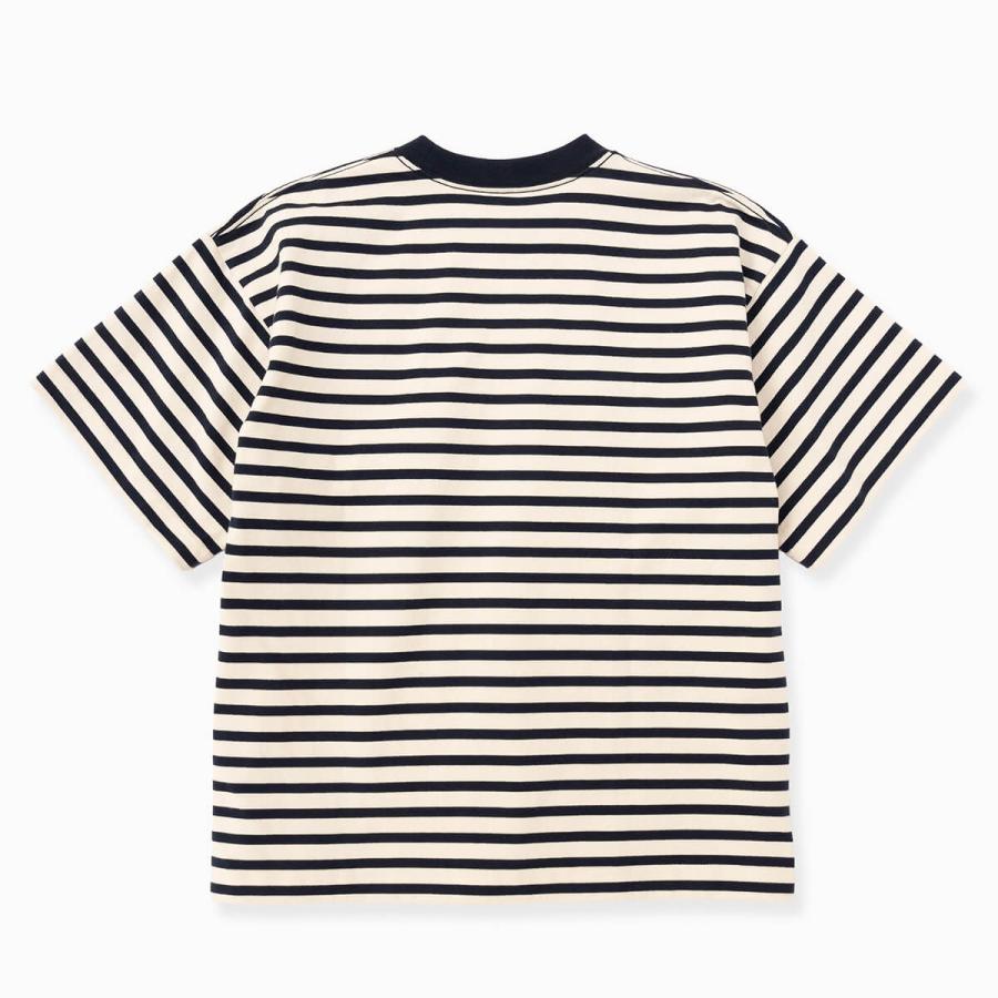 and wander アンドワンダー ストライプポケットSS T 5746184310 stripe pocket SS ユニセックス メンズ ウィメンズ レディース トップス Tシャツ 半袖 2026 春夏_7