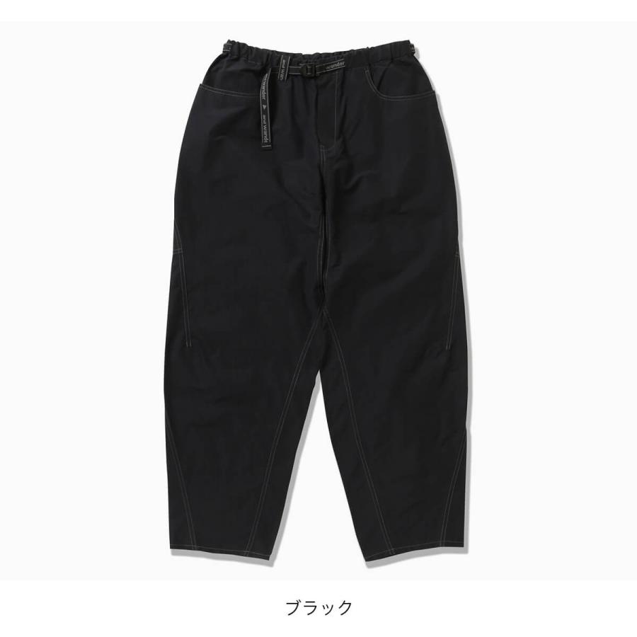 and wander（アンドワンダー） オットマンクロスワイドパンツ