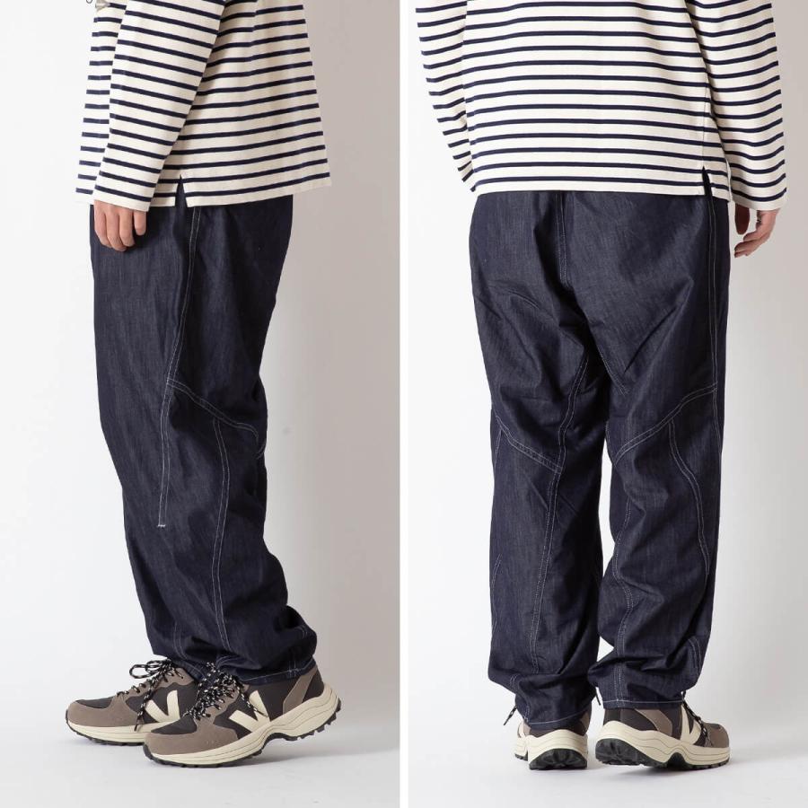 and wander（アンドワンダー） ドライイージーデニムワイドパンツ