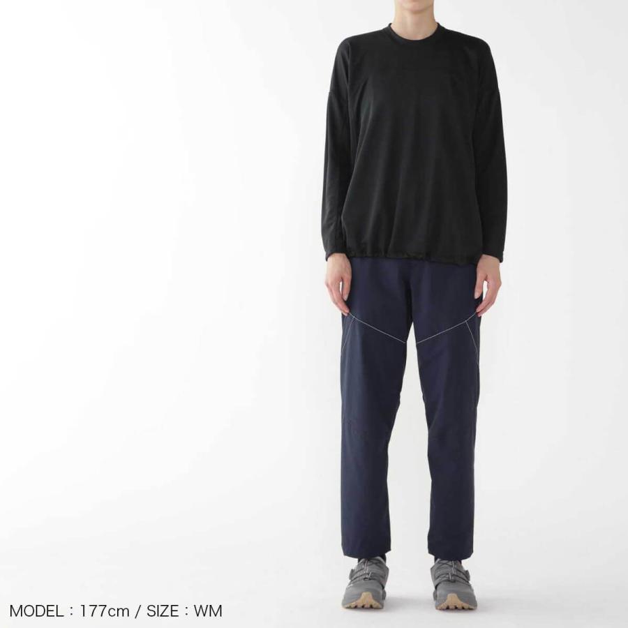 and wander（アンドワンダー） ドライジャージーロングスリーブT