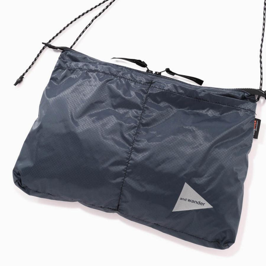 新品 未使用 アンドワンダー シル サコッシュ ブルー コーデュラ and wander（アンドワンダー） シルサコッシュ 5745975213 sil sacoche
