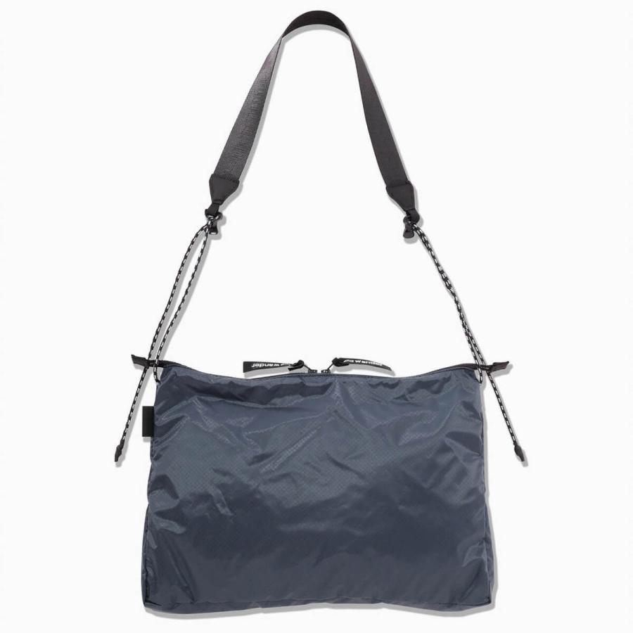 新品 未使用 アンドワンダー シル サコッシュ ブルー コーデュラ AND WANDER（アンドワンダー） シル サコッシュ｜ROCOCO ONLINE STORE