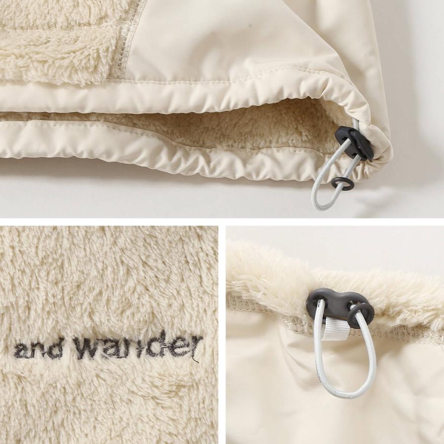 and wander（アンドワンダー） ハイロフトフリースジャケット