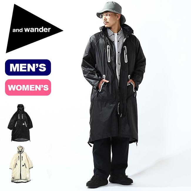 And Wander アンドワンダー フライレインロングコート メンズ レディース レインコート ポンチョ 2way Outdoorstyle サンデーマウンテン 通販 Paypayモール