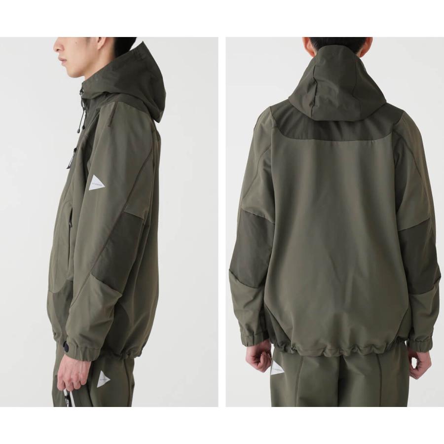 アンドワンダー　アウターシェル and wander アンドワンダー ストレッチシェルジャケット