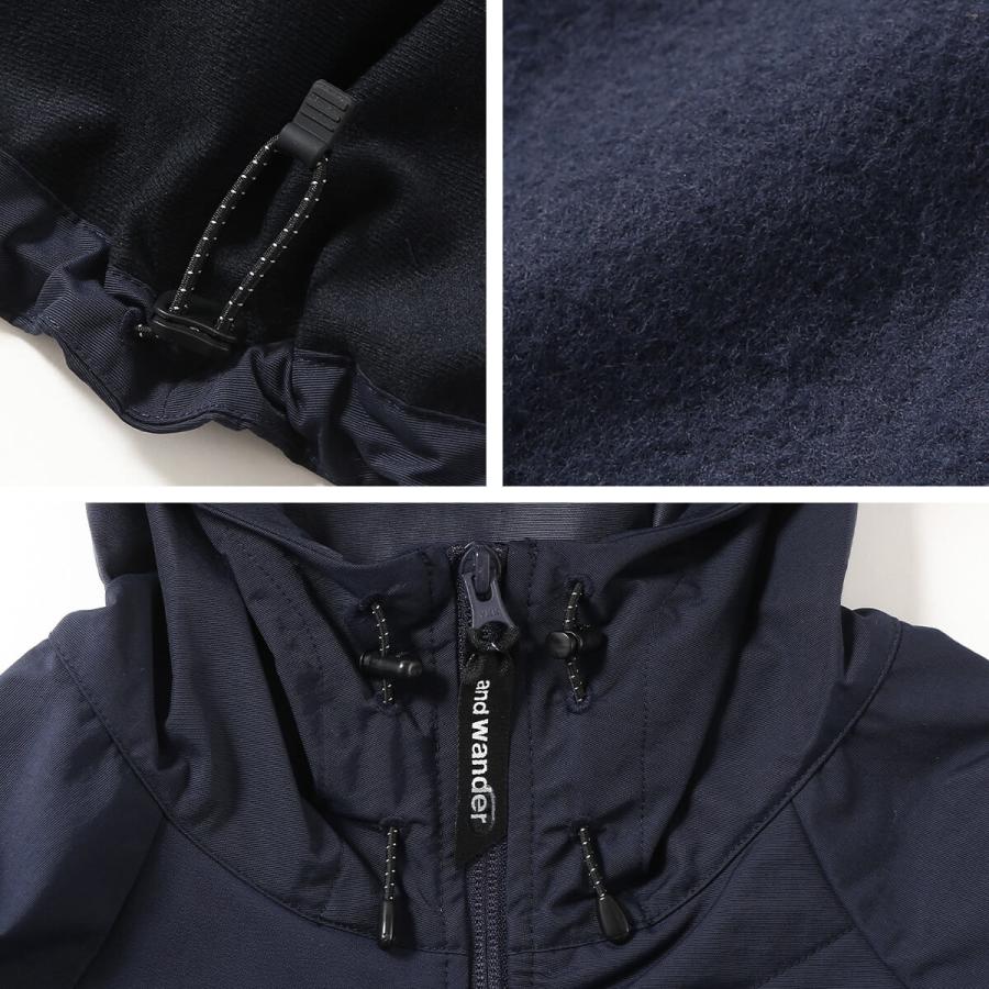 and wander アンドワンダー ストレッチシェルジャケット 5745221005