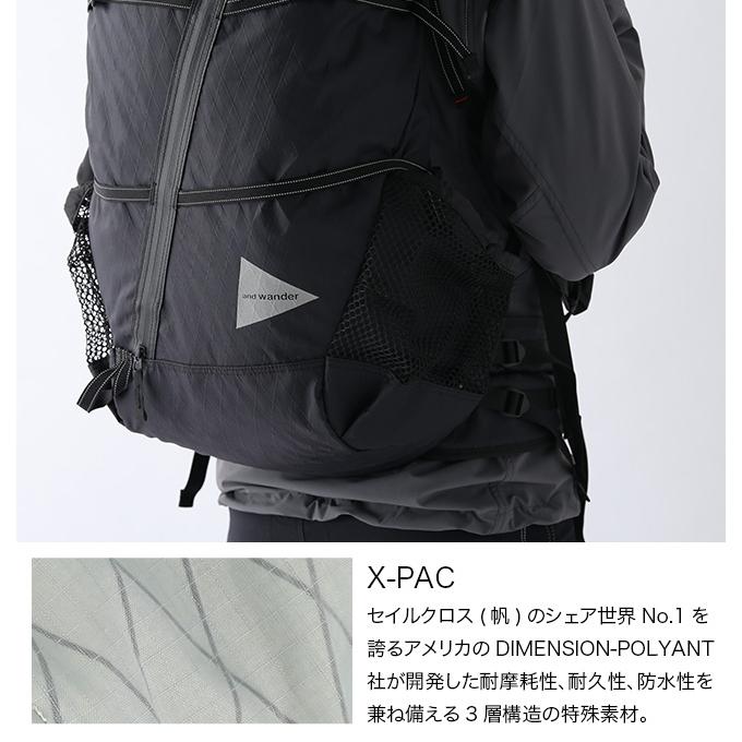 and wander アンドワンダー Xパック 45L バックパック｜sundaymountain｜04