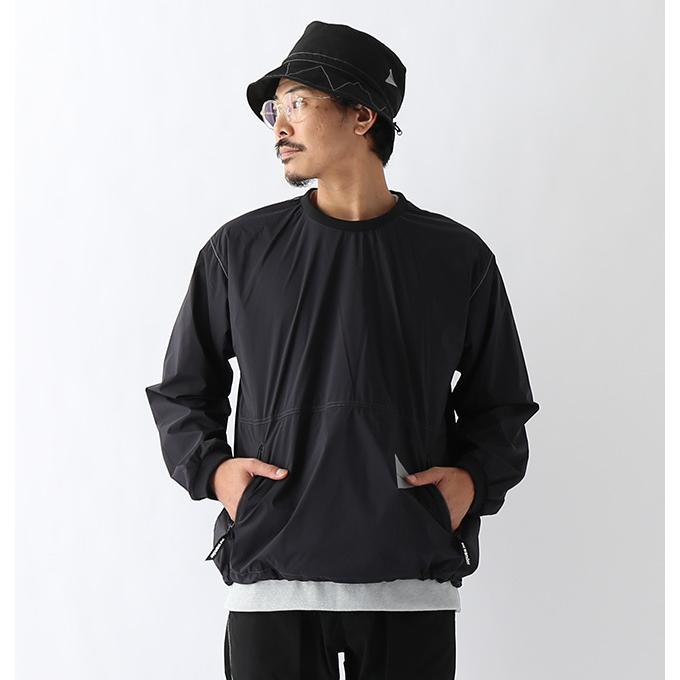 and wander アンドワンダー パーテックスウィンドロングスリーブT 