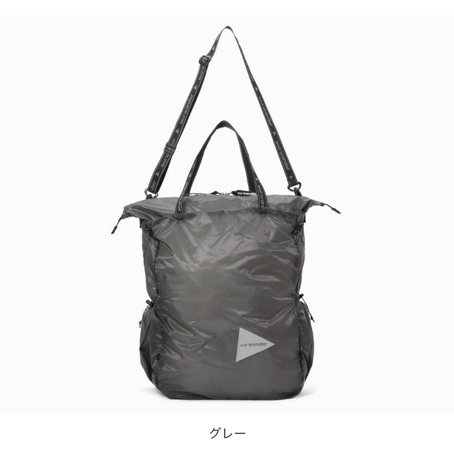 and wander アンドワンダー シルトートバッグ 5745975212 sil tote bag