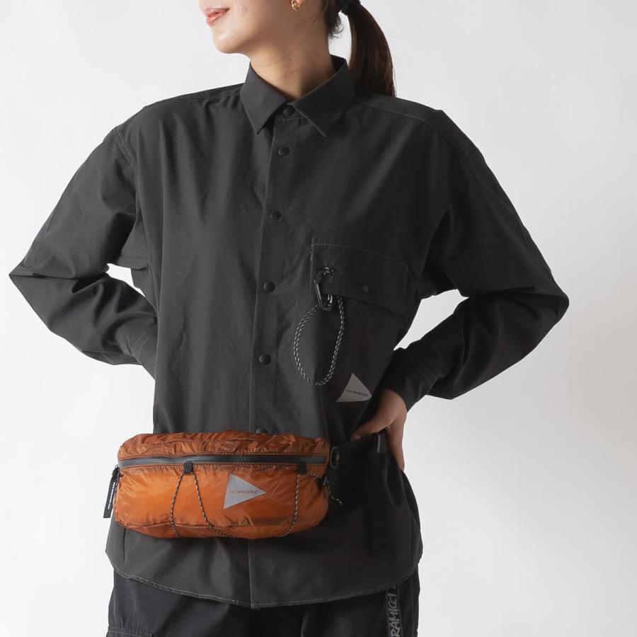 即日発送【新品】and Wander アンドワンダー　ウエストバッグ AND WANDER（アンドワンダー） シル ウェスト バッグ / ボディ