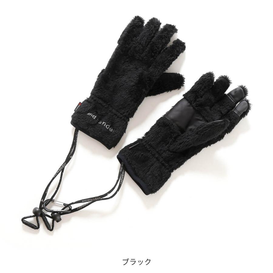 and wander セール アンドワンダー ハイロフトフリースグローブ