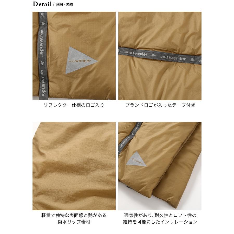 and wander（アンドワンダー） プリマロフトリップマフラー ユニ