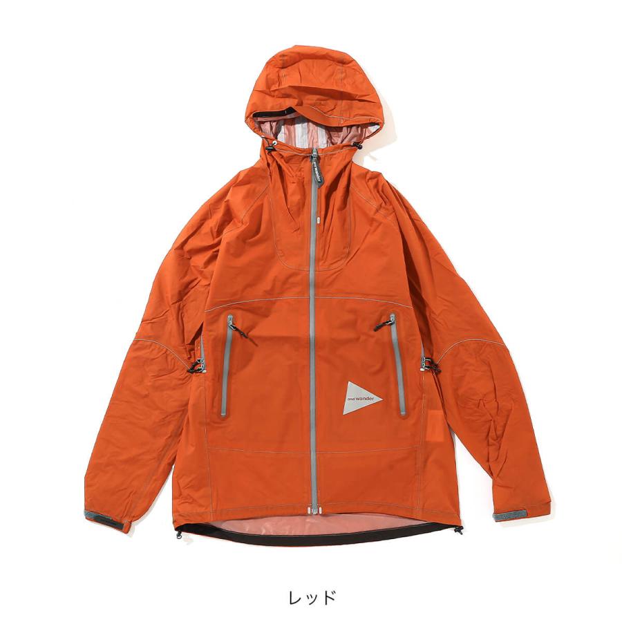 and wander（アンドワンダー） 3L ULレインジャケット ユニセックス