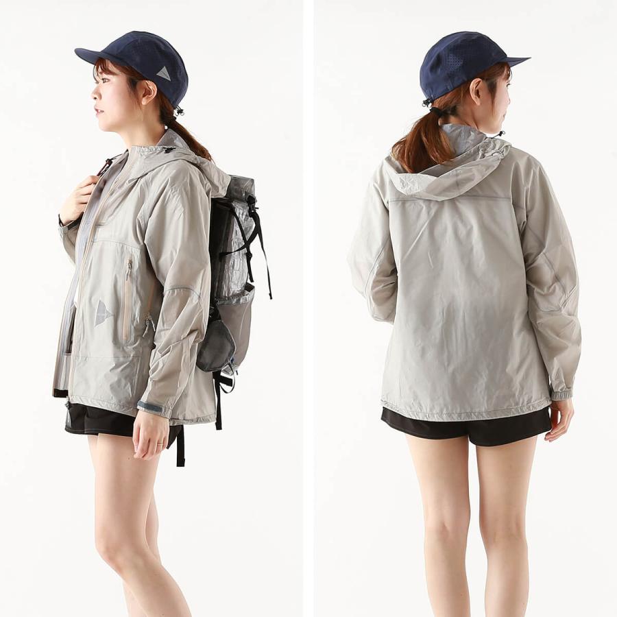 アンドワンダー　マウンテンジャケット　size4 XL 登山　アウトドア and wander（アンドワンダー） 3L ULレインジャケット ユニセックス