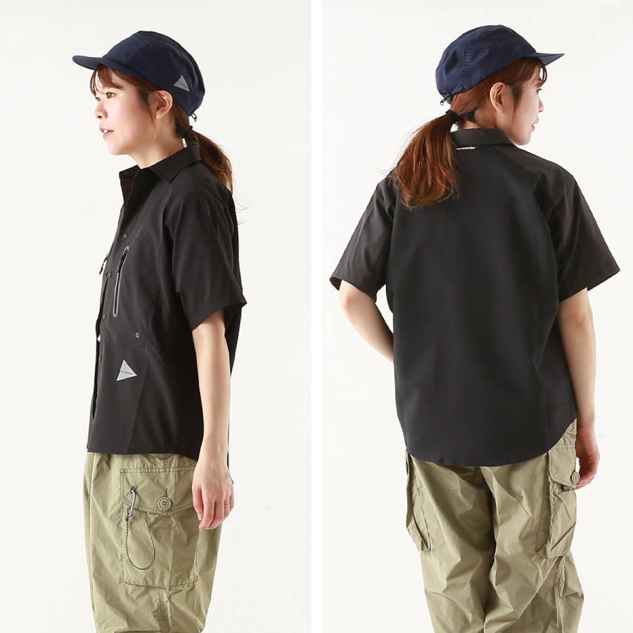 and wander アンドワンダー テックSSシャツ ユニセックス