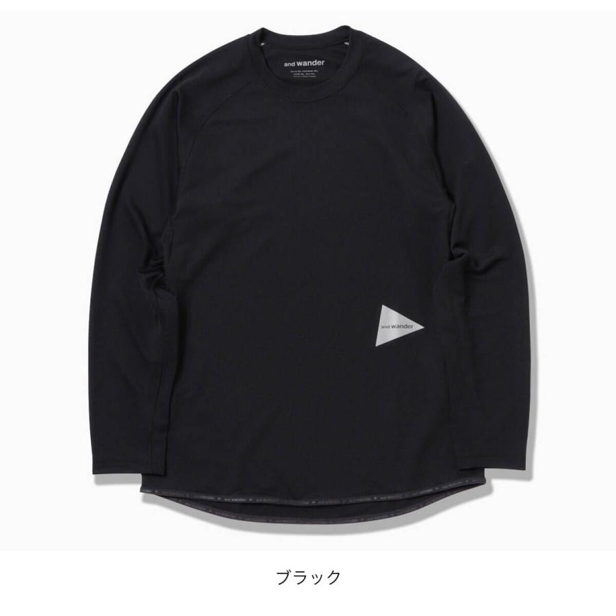 and wander（アンドワンダー） ドライジャージーラグランLS T