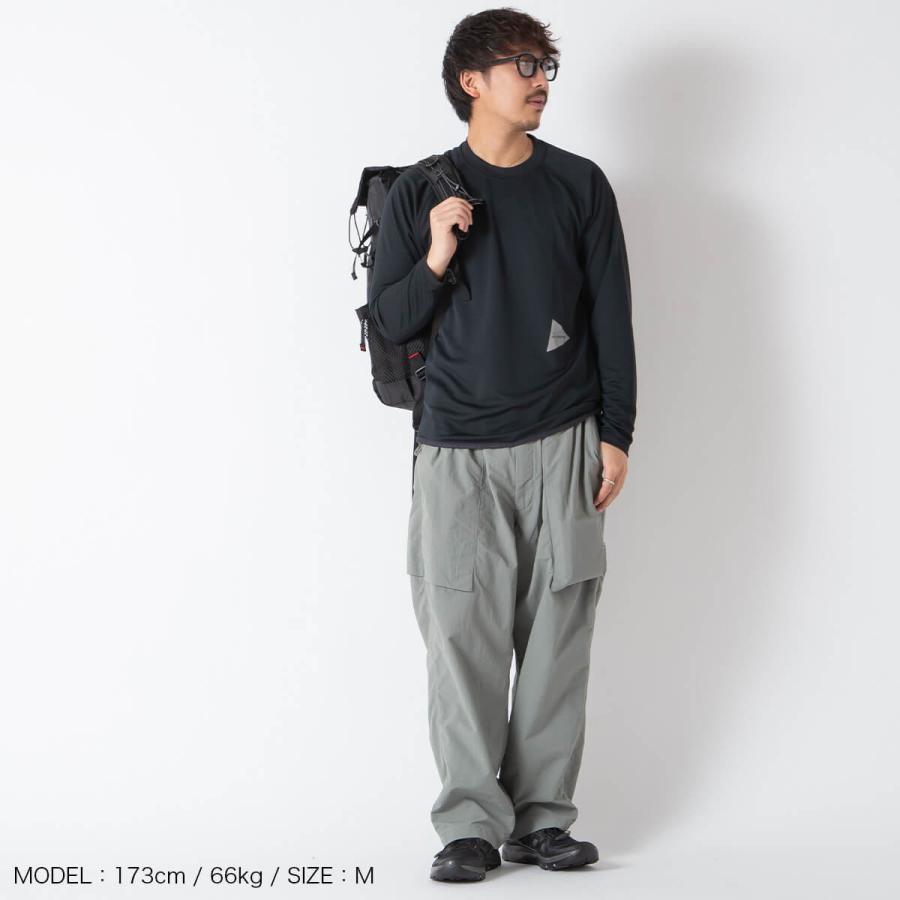 and wander（アンドワンダー） ドライジャージーラグランLS T