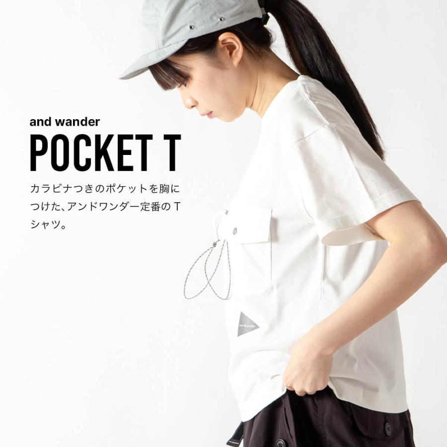 and wander（アンドワンダー） ポケットT 5746984075 pocket T メンズ
