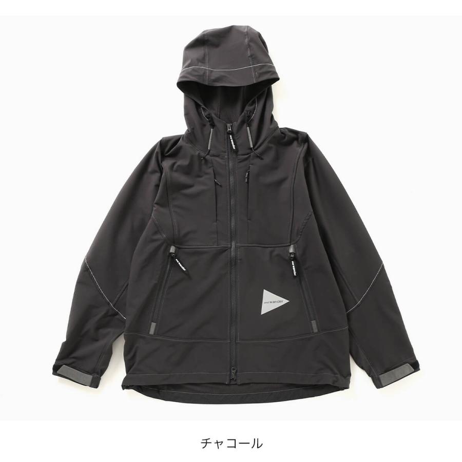 and wander アンドワンダー ライトストレッチシェルジャケット and wander アンドワンダー ライトストレッチシェルジャケット