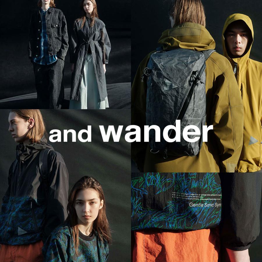 and wander（アンドワンダー） PE/CO 2ウェイバッグ 5746985314 2way