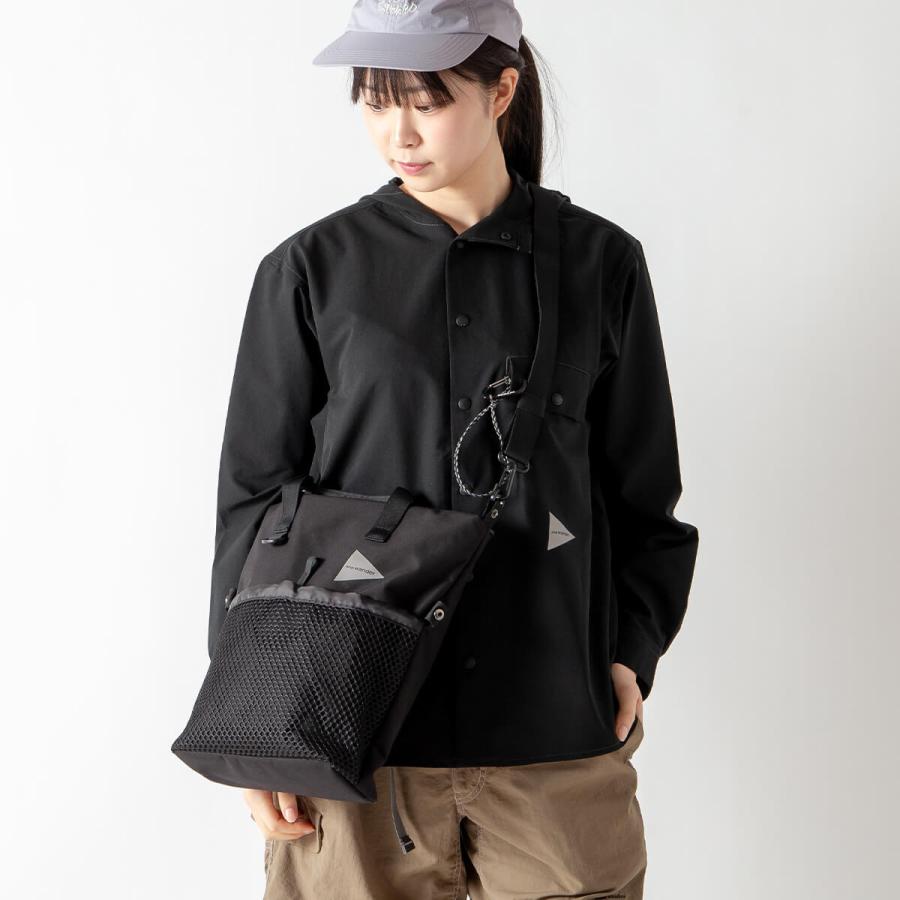 and wander アンドワンダー PE/CO 2ウェイバッグ 5746985314 2way bag