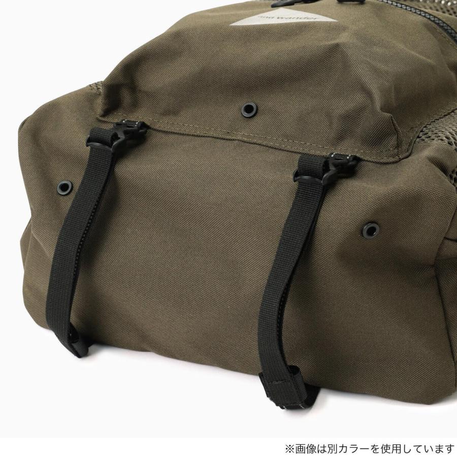 アンドワンダー And wander 3Dメッシュバックパック カーキ色 and wander アンドワンダー 3Dメッシュバックパック 5745985227 3D