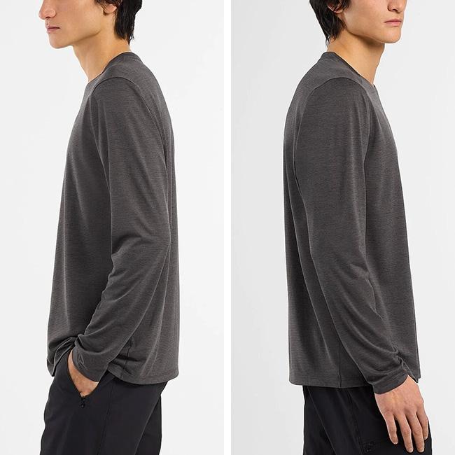 ARC TERYX アークテリクス コーマッククルーLS メンズ cormac crew LS M Tシャツ 長袖 ロンT 軽量 速乾 ベースレイヤー 化繊 紫外線対策 登山 2025 秋冬の画像