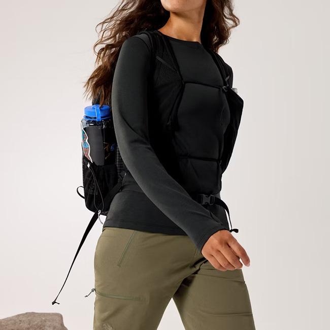 美品】アークテリクス ティーマ クロップド Tシャツ S ブラックヘザー