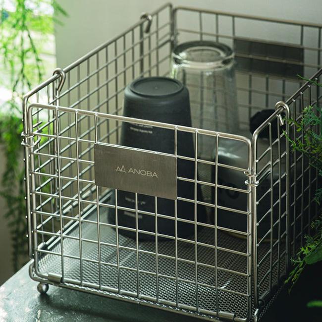 ANOBA（アノバ） フォールディングワイヤーバスケット S SUS Ver AN116