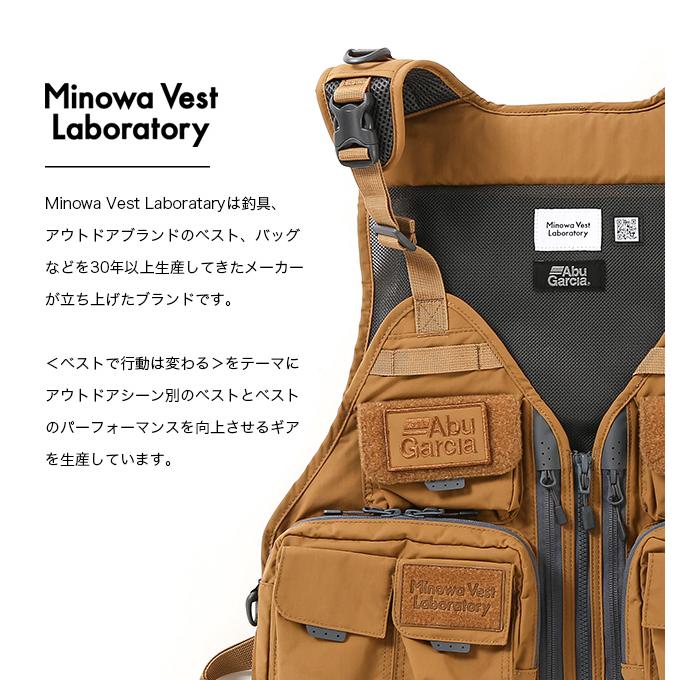 Abu Garcia ABUxMINOWA VEST LABORATORY アブガルシア×ミノワ Abu Garcia ABUxMINOWA VEST LABORATORY アブガルシア×ミノワ