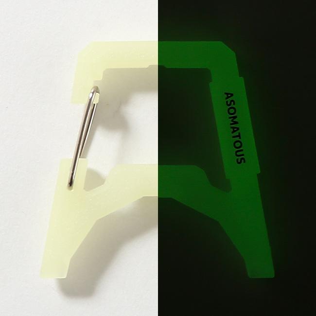 ASOMATOUS アソマタス エクスゲート 蓄光 AT-056 カラビナ ゴールゼロ