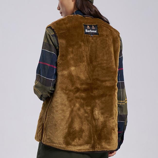 Barbour セール バブアー ウォームパイルウェストコート ジップイン