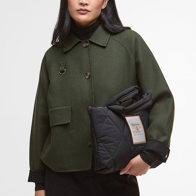 Barbour（バブアー） マライアミニキルテッドトートバッグ LBA0435