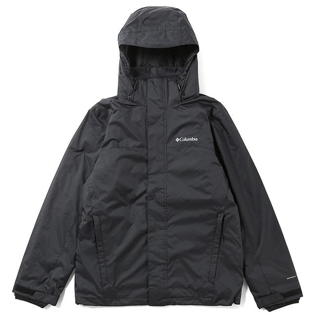 Y2K 00sコロンビア ウォームアップジャケット 黒 短丈テック メンズM相当 Columbia（コロンビア） ウォータータイトインターチェンジジャケット