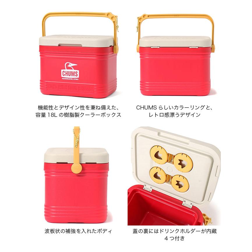 チャムス　キャンパークーラー　クーラーボックス　限定デザイン CHUMS（チャムス） クーラーボックス キャンパークーラー 18L 保冷