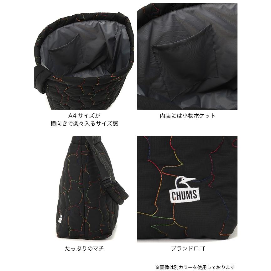チャムス CHUMS ブービーステッチショルダーバッグ メンズ レディース ユニセックス カジュアル バッグ ショルダー アウトドア タウンユース 軽量 お散歩 通勤 CH60-4041 CHUMS（チャムス） ブービーステッチショルダーバッグ CH60-4041 Booby