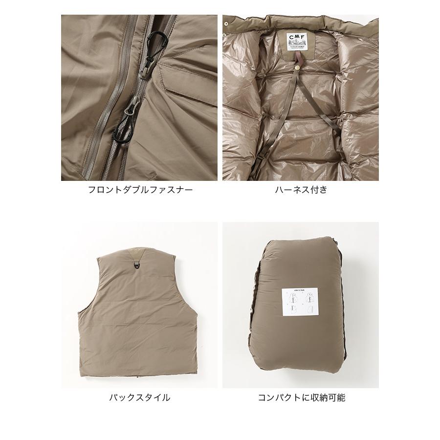 エアコンの風を有効活用 CMF OUTDOOR GARMENT コムフィアウトドアガーメント オーバーレイダウンベスト