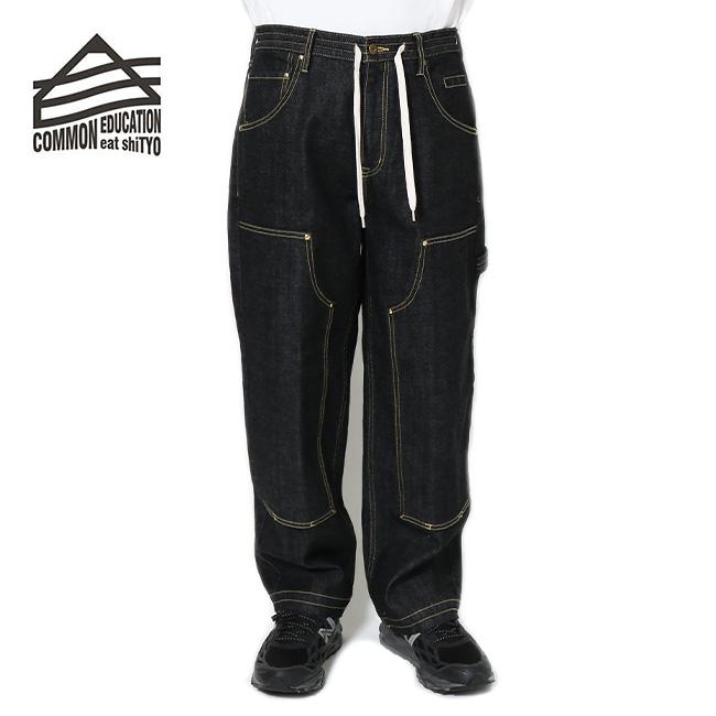 AD2010 コムデギャルソンオム ダブルニー デニム ペインターパンツ M コムデギャルソンオムCOMME des GARCONS HOMME デニムペインターパンツ