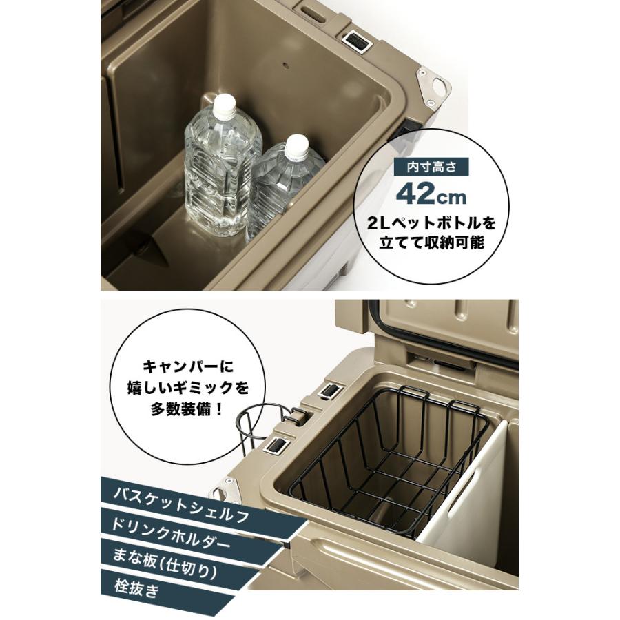 DVERG ドベルグ アイスランドクーラーボックスホイール付き 45QT