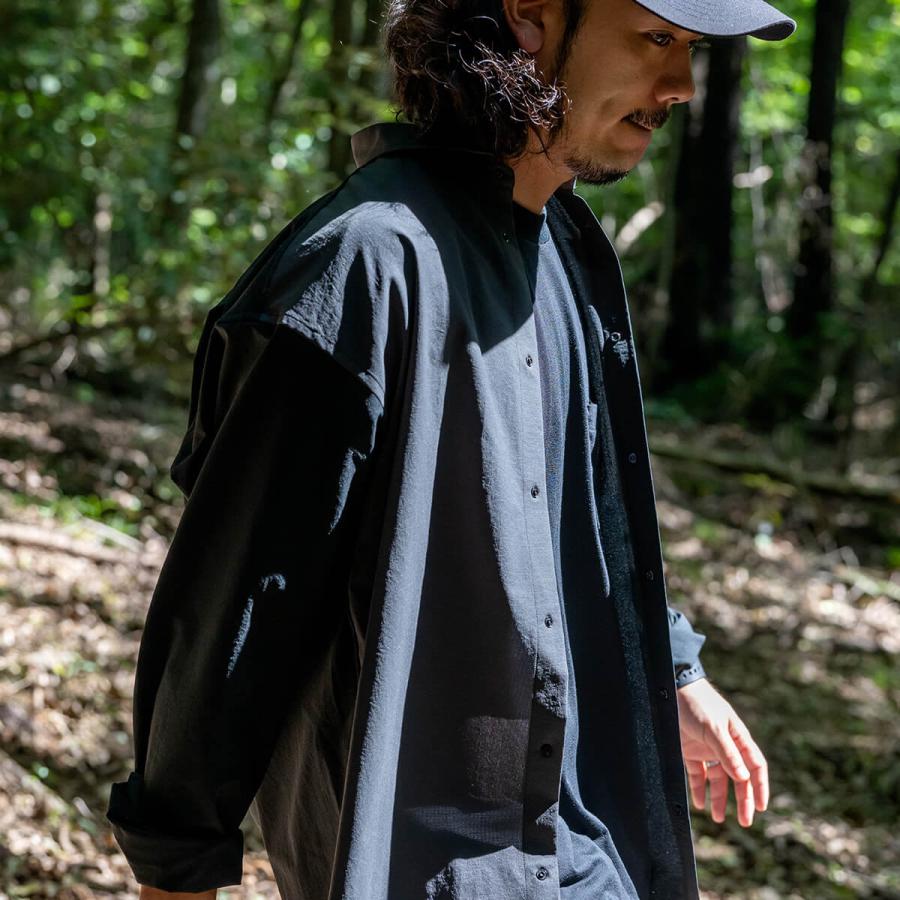 S GOLDBERGH ブラックスパンコールロングスリーブシャツ GB0324/LD09 : Seonhee Long Sleeves T-shirt / ソンヒロングスリーブT